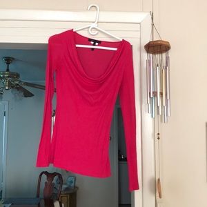 * Small BCBG Hot Pink Cowl Neck Top :)